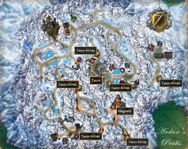 Preview image: Map of Ardan's Peaks