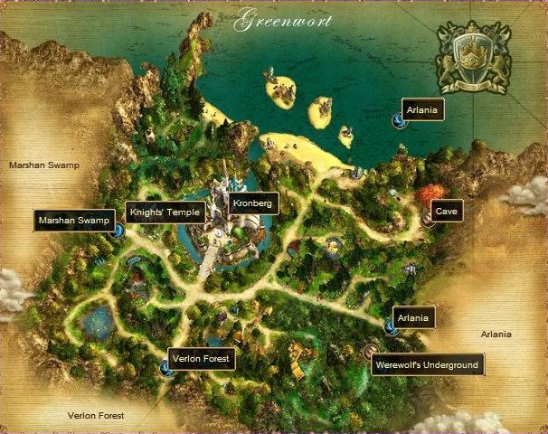 Karte von Greenwort