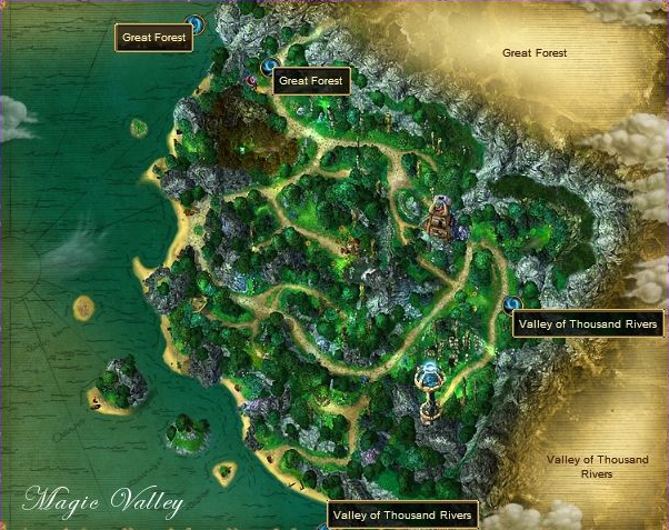 Vorschaubild: Karte vom Tal der Magie