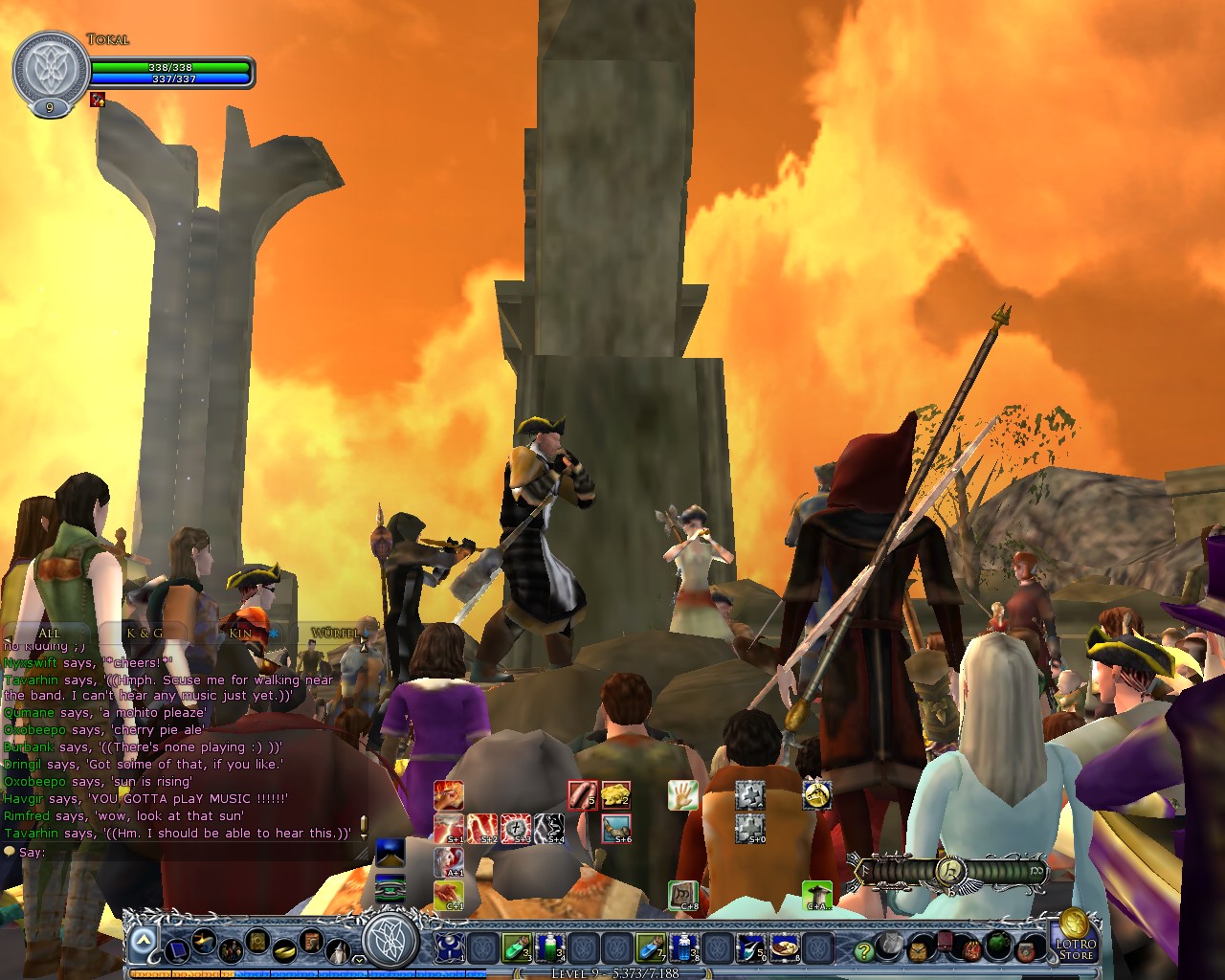 Image: The "Blackheart Pirates" on stage 06