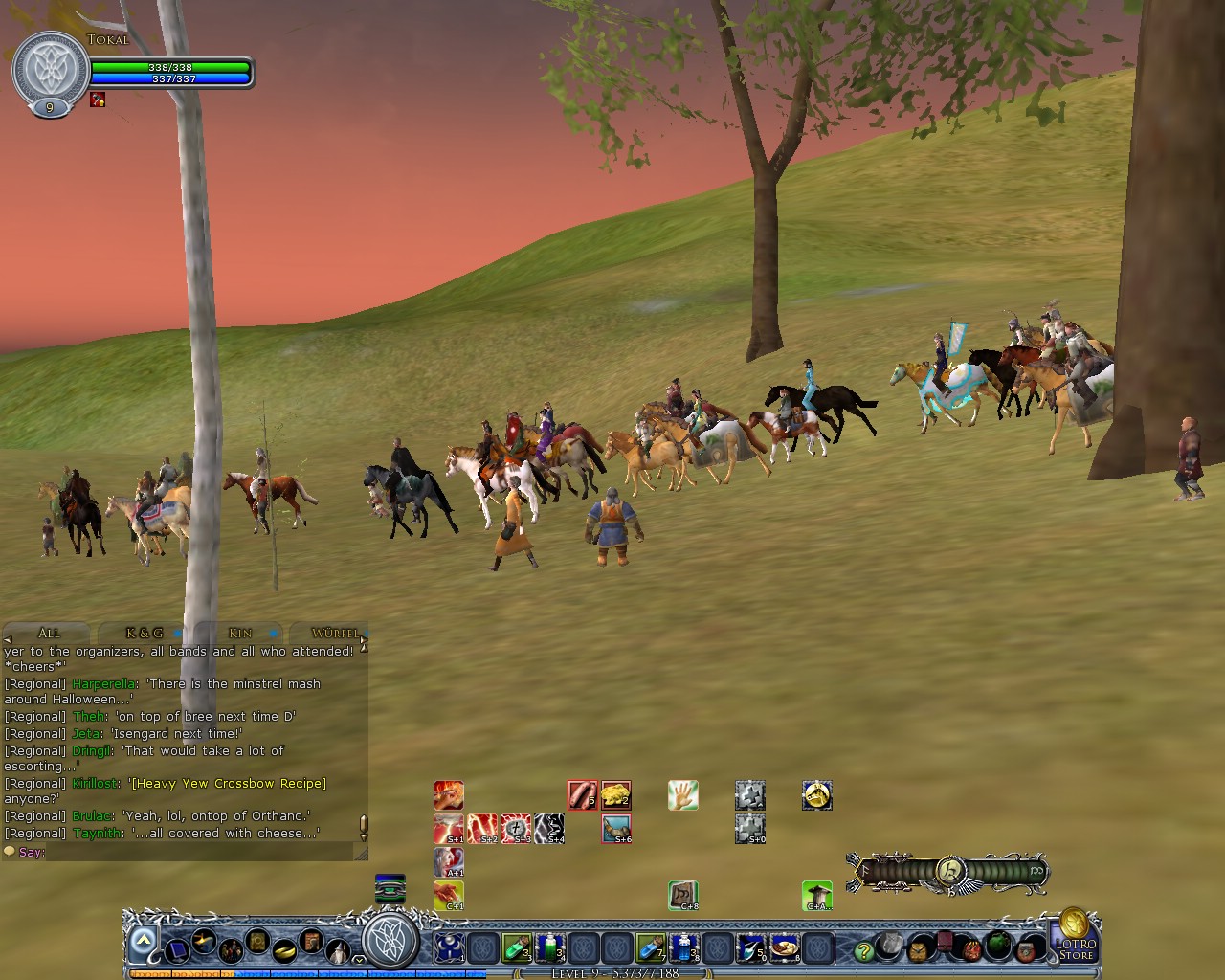 Image: The long procession walking from Weathertop to Bree 17